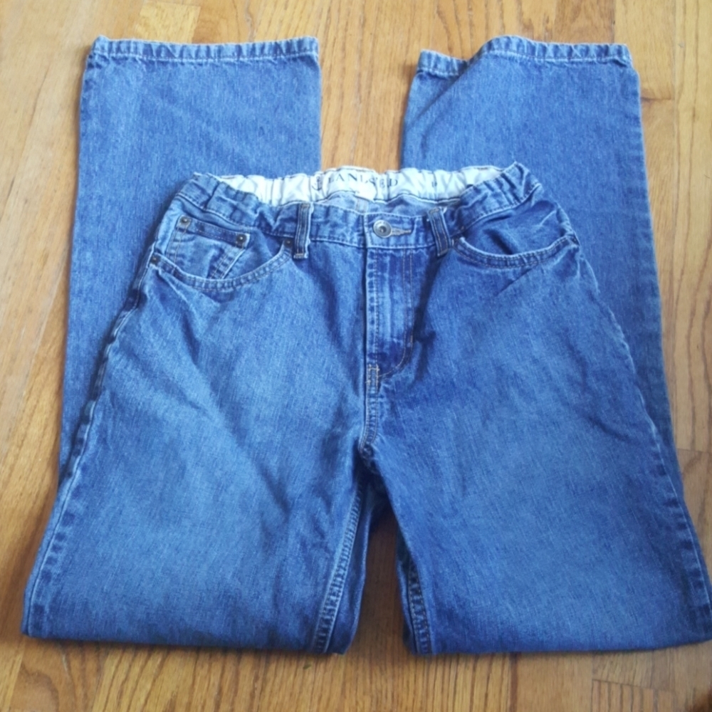 Lands End Boys' Size 16 Wide Leg Jeans